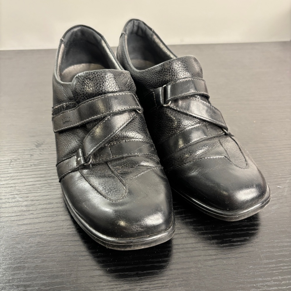 Spring Step Womens Comfort Leather Wedges Black Size EU 38